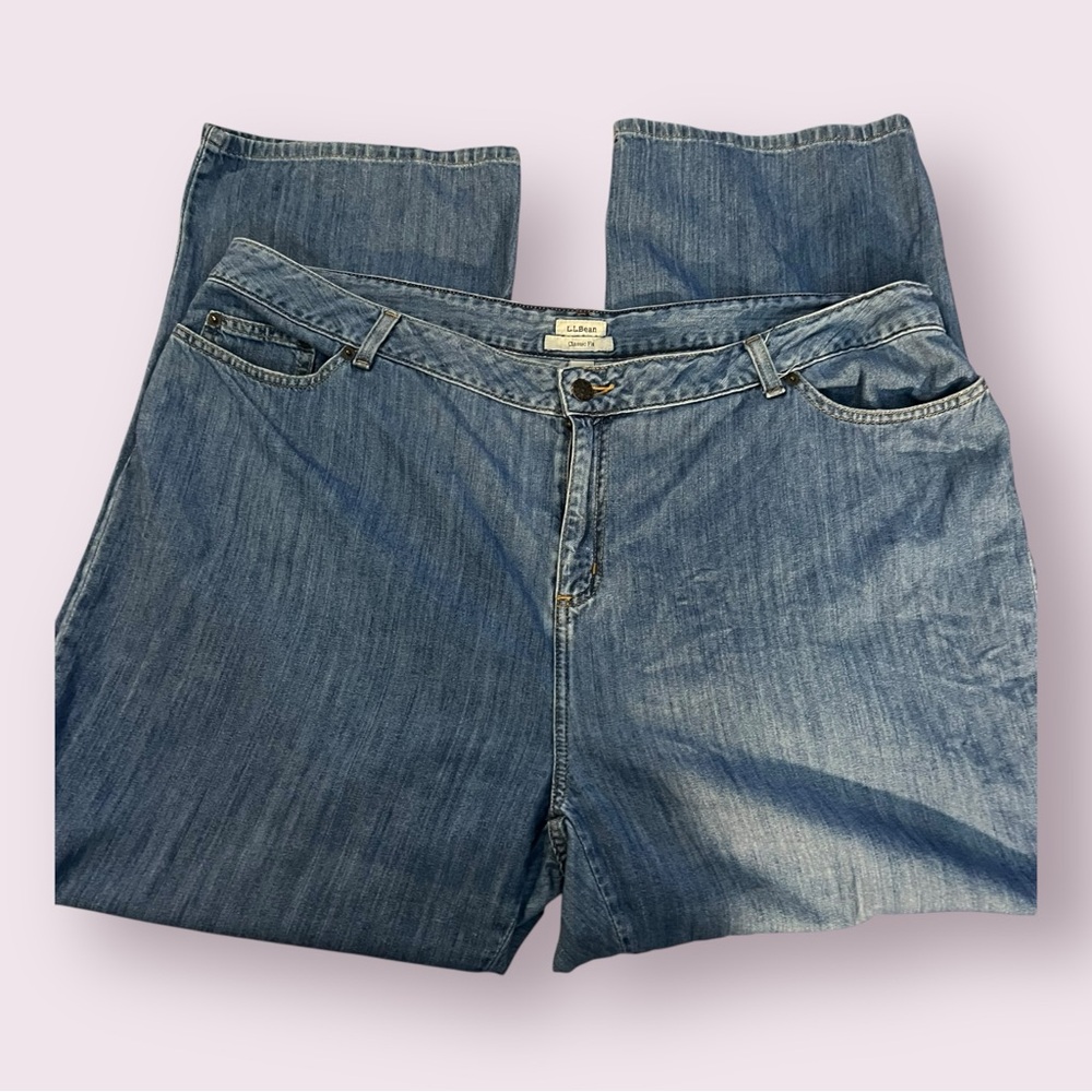 Women’s L.L.Bean Classic Fit Jeans Size 20W